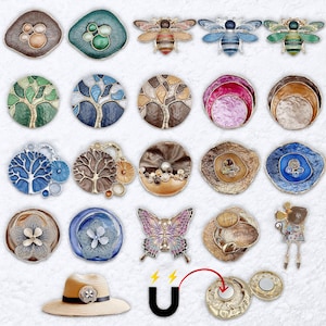 Elegant Magnetic Brooch – Chic Scarf & Clothing Accessory, No-Pierce Design