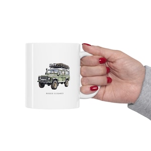 Vintage Land Rover Defender Mug - Adventure-Ready Drinkware for Explorers