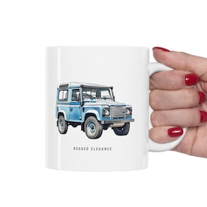 Vintage Land Rover Defender 90 Mug - Adventure-Ready Drinkware for Explorers