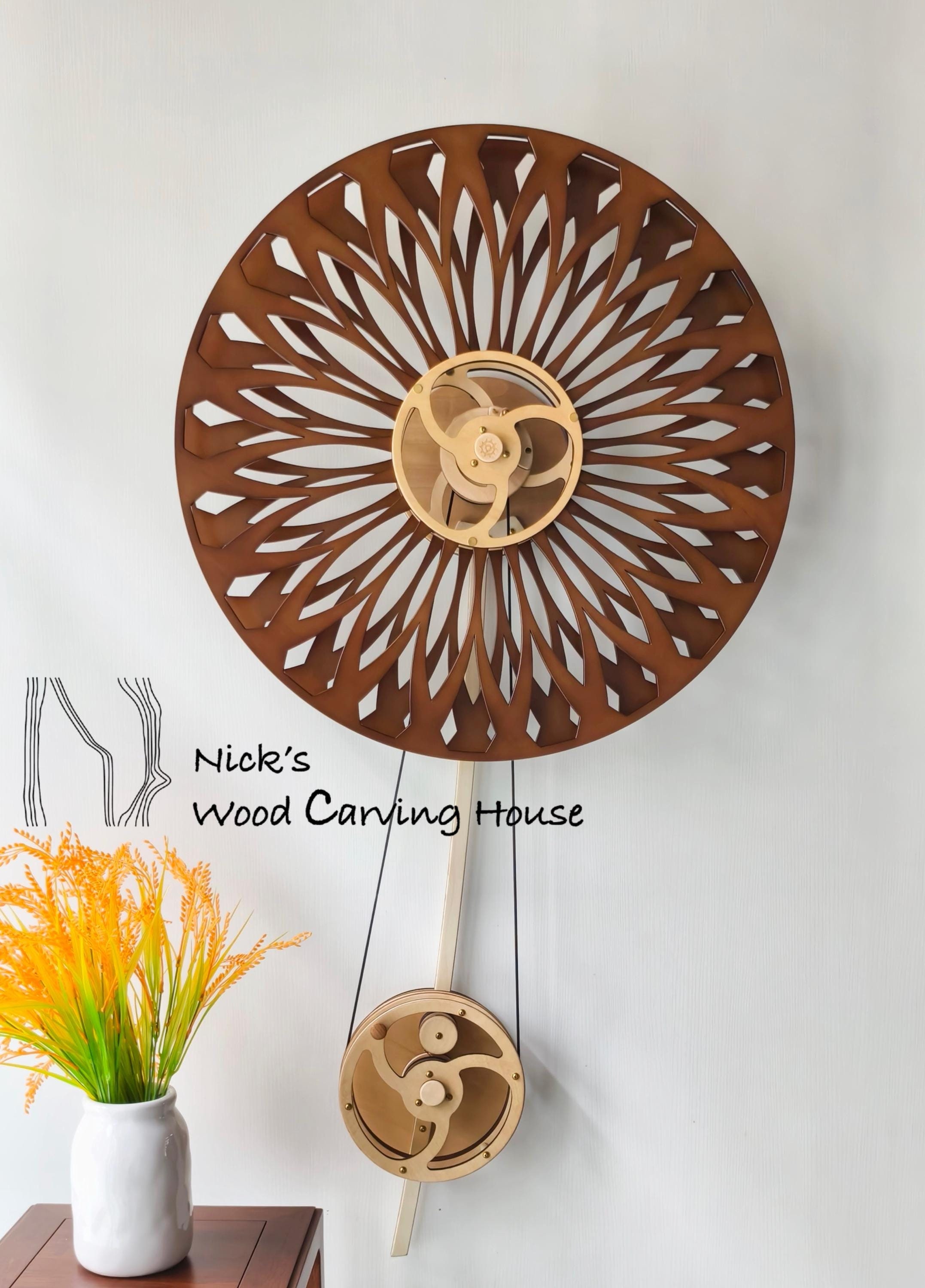 木製キネティック彫刻「タンポポ」｜機械仕掛けの木製アート｜ホーム
