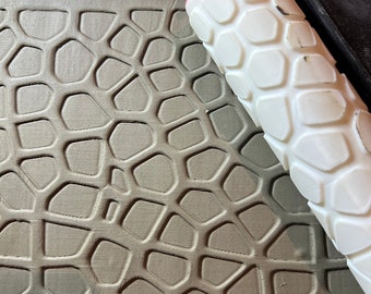 135mm STONE Voronoi Clay Pottery Texture Roller - Repeatable Pattern