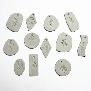 Ceramic Pendant & Jewelry Making Kit – Clay Cutters Stamps for Pottery, Porcelain Polymer Clay image 2
