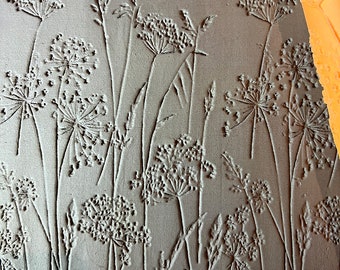 Pott'r Wild Carrot Flora Clay Texture Roller - Seamless Pattern - 135mm