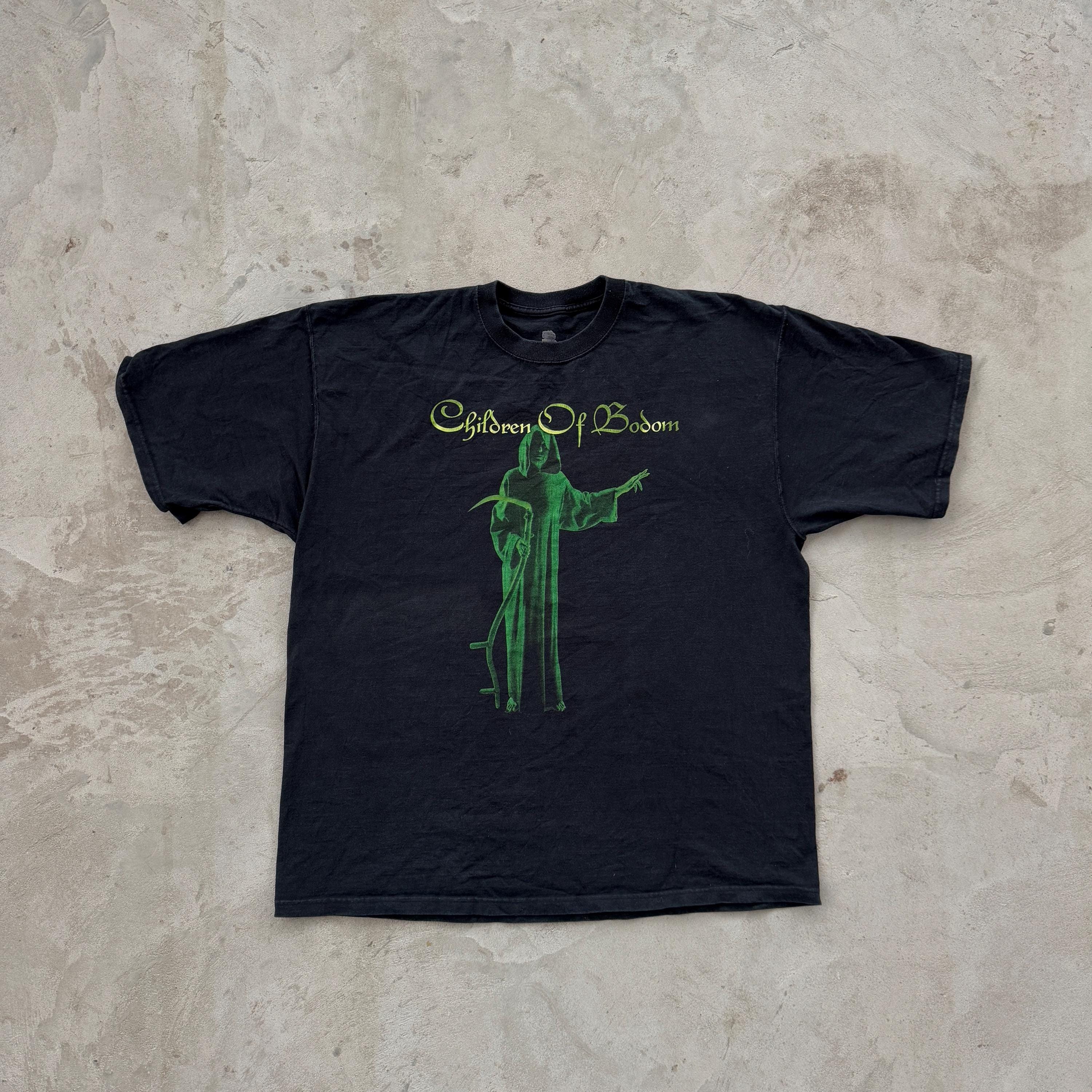 Vintage 90s Children of Bodom Hatebreeder Tee Shirt Size XL Black