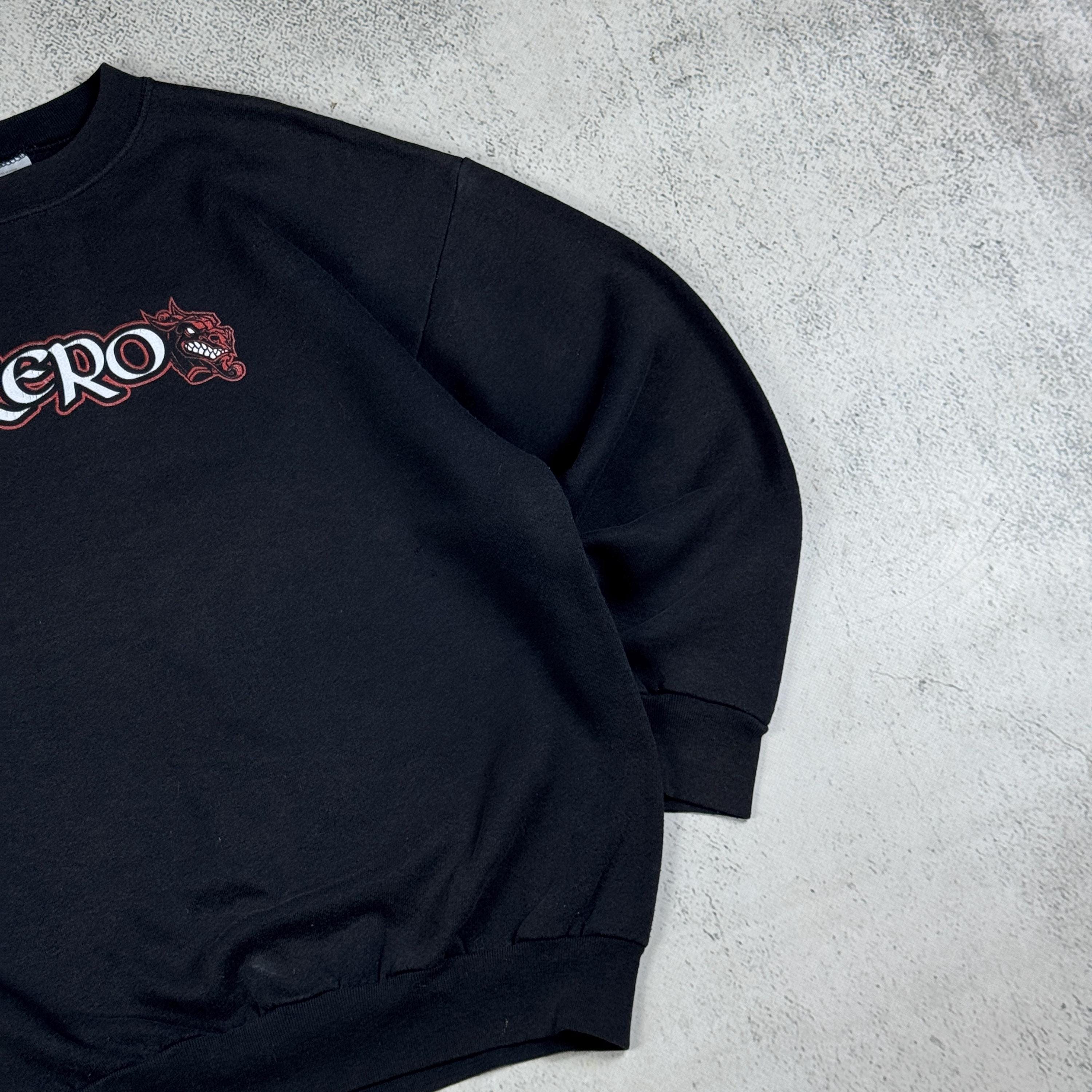 Vintage 90s Zero Skateboarding Turtex Baggy Crewneck Sweatshirt 