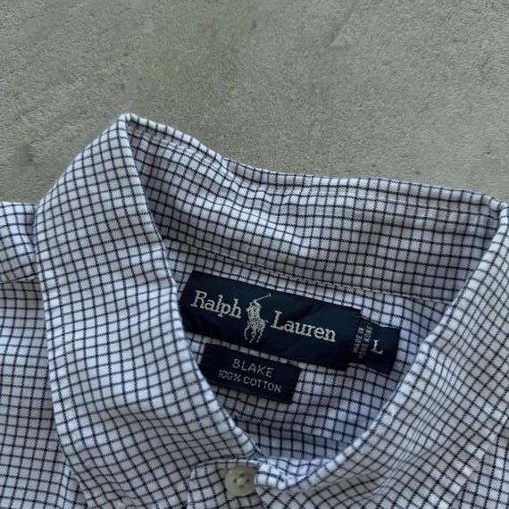 Vintage 90s Polo Ralph Lauren Blake Buttons up Shirt Size L White