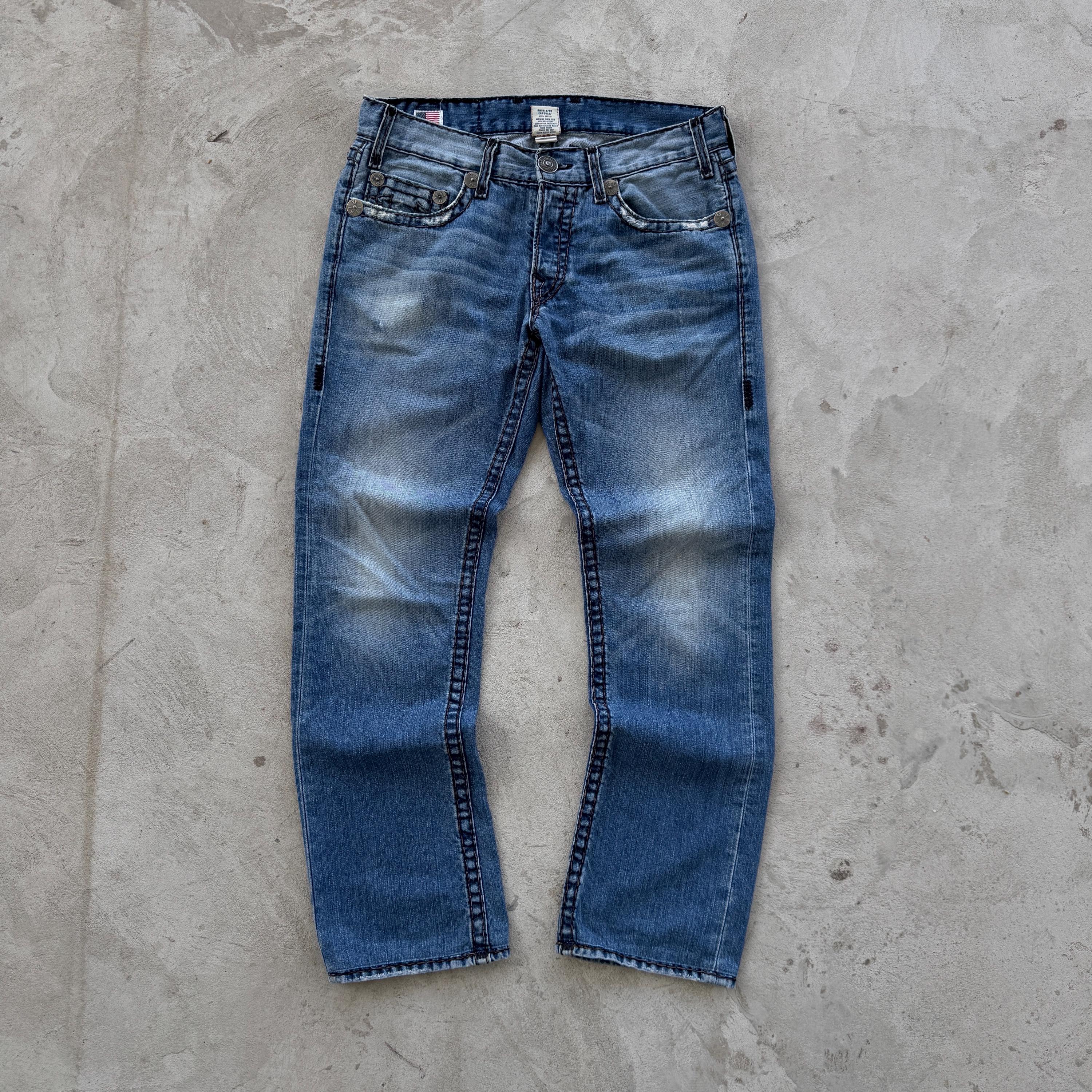 Vintage 90s True Religon Logan Super T Baggy Denim Jeans Made in 