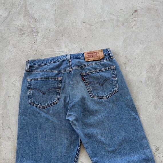 90s Levis 501 最終USA Washed Blue VINTAGE LEVIS 501 JEANS 1990s SIZE 38X32 W38 L32 MADE IN USA