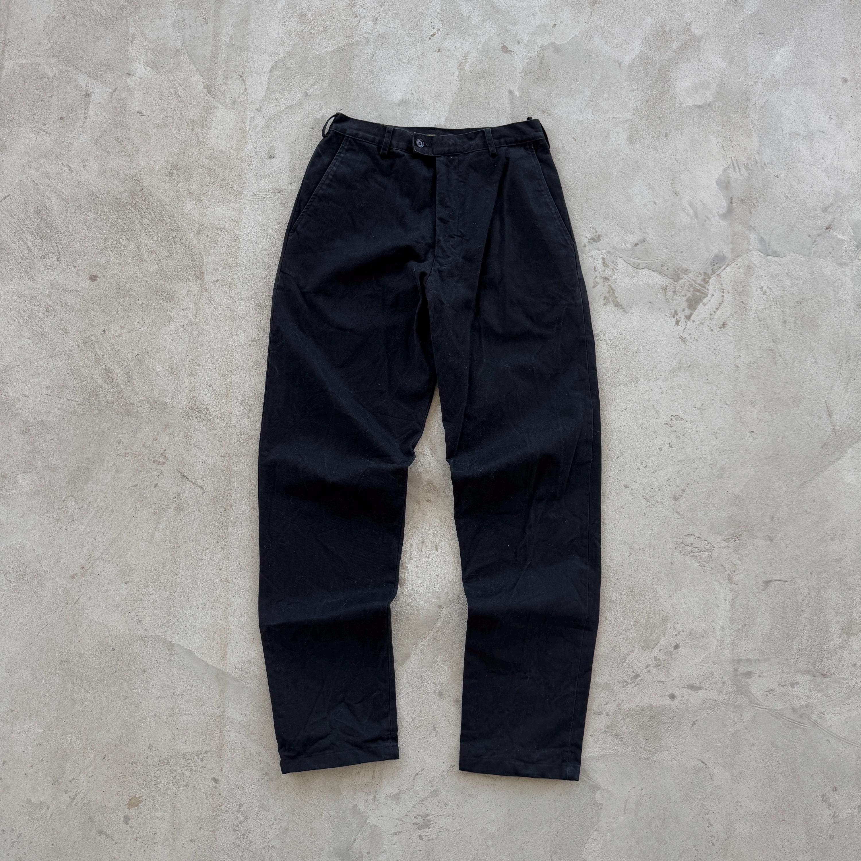 90s KATHARINE HAMNETTレザーパンツ ストレートarchive Archive: KATHARINE HAMNETT LONDON 90s Leather Pants Black