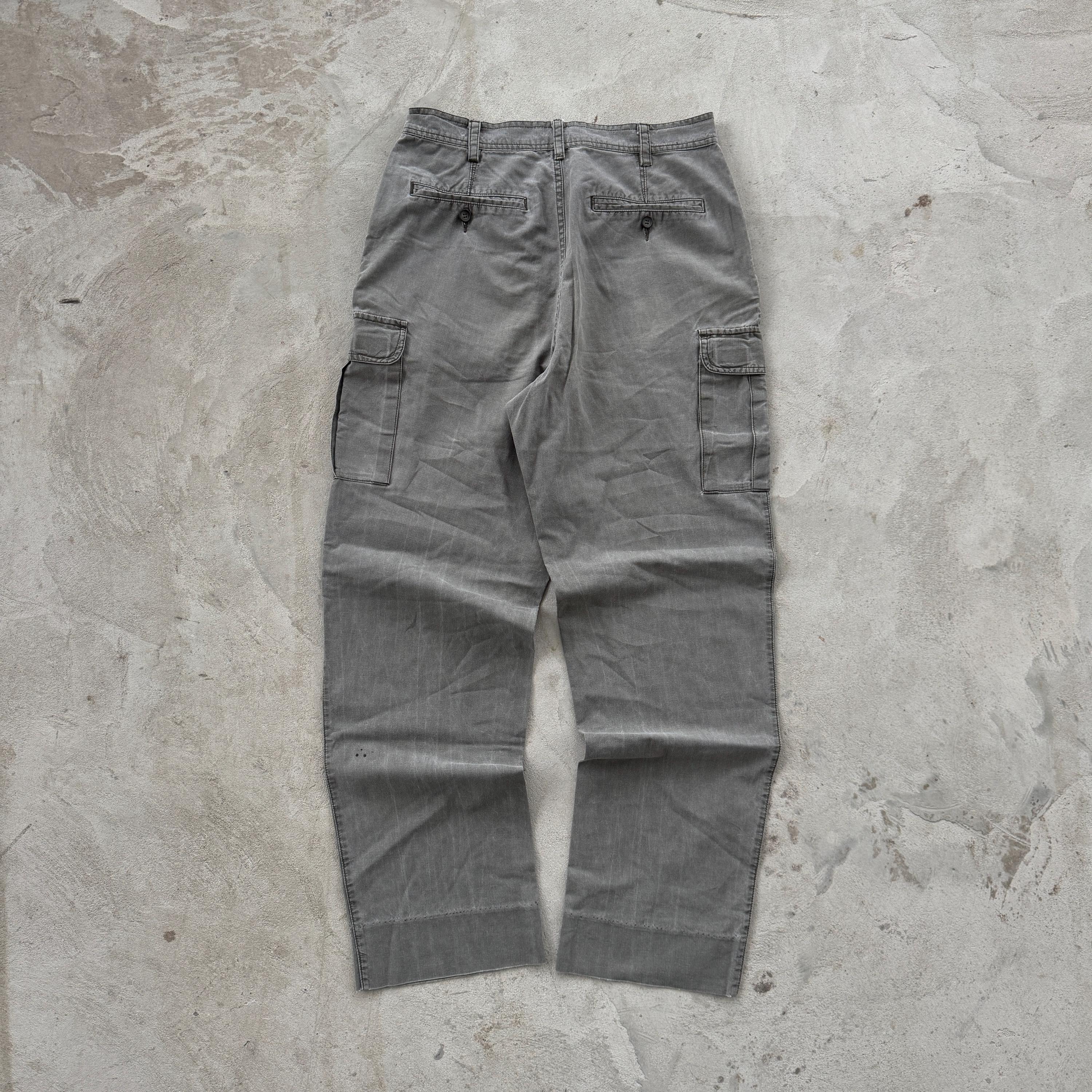 Vintage 90s Cargo Washed Baggy Pants Size M Gray - Etsy