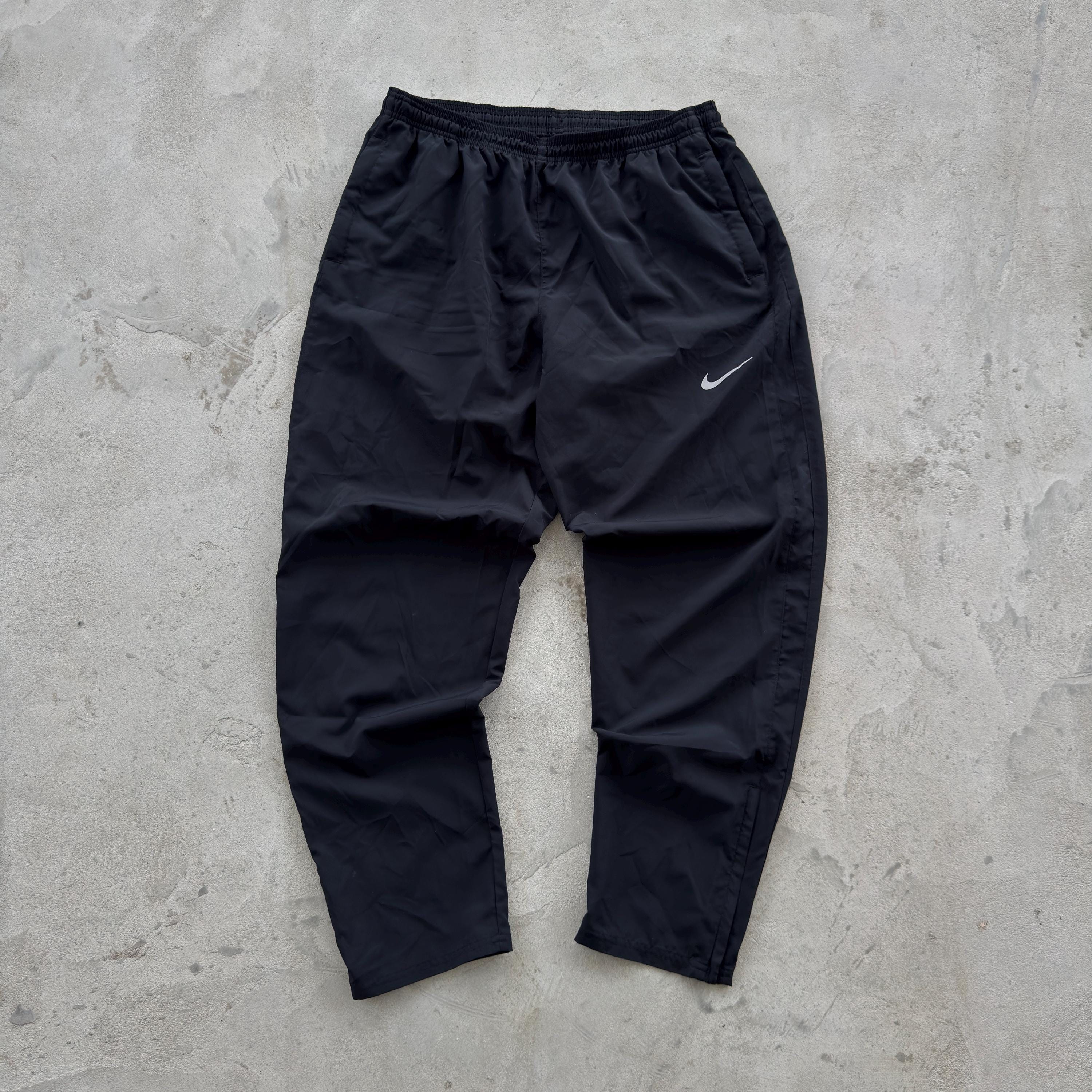 Y2k Vintage Nike Nylon Track Pants Black - Etsy