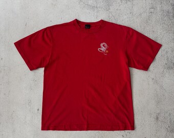 Vintage 90s Stussy Dragon Logo Graphic Size M Red - Etsy