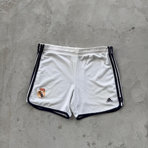 Vintage 90s Adidas FC Barcelona Football Shorts Size L White