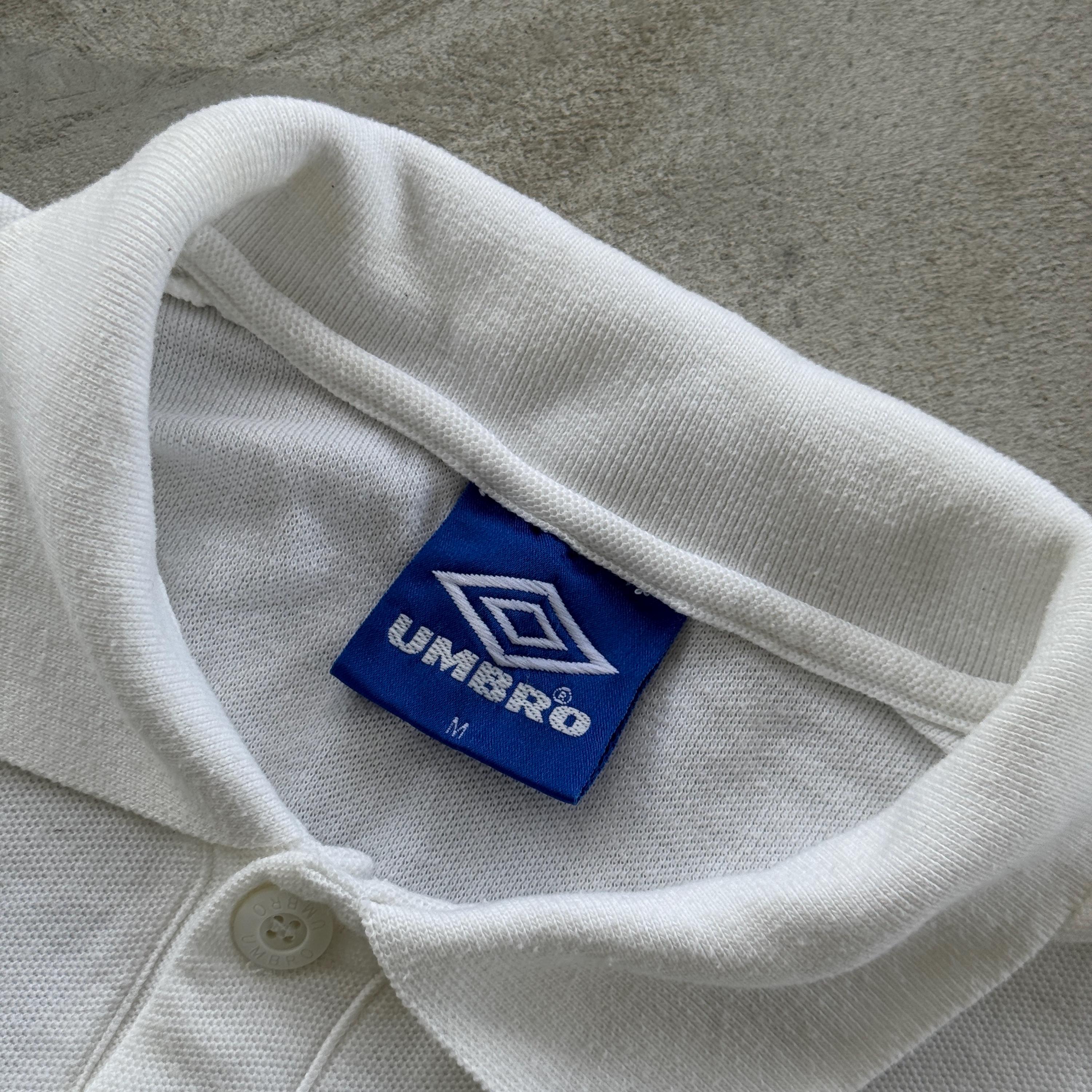 Vintage 90s Umbro England Polo Tee Shirt Size M White - Etsy