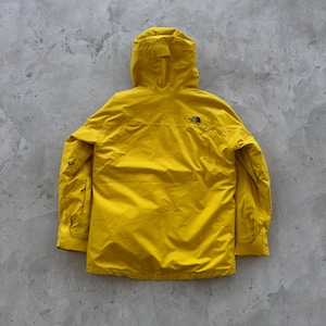Vintage The North Face Jacket Men's Large Yellow Hooded Shell Raincoat Gorpcore Aesthetic Waterproof Technical Mountain Parka Streetwear TNF image 10