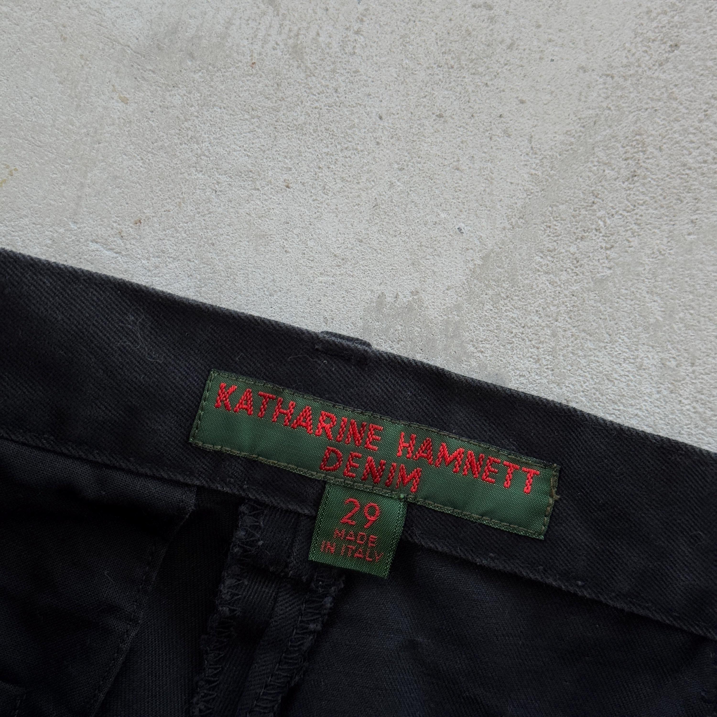 Vintage 90s Katharine Hamnett Pants Size 29 Black - Etsy