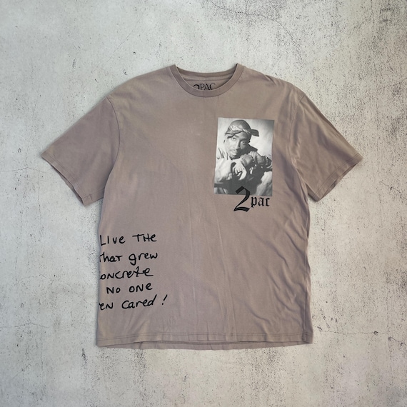 Vintage 90s Tupac Shakur Tee Shirt Size L Tiger Orange - Etsy
