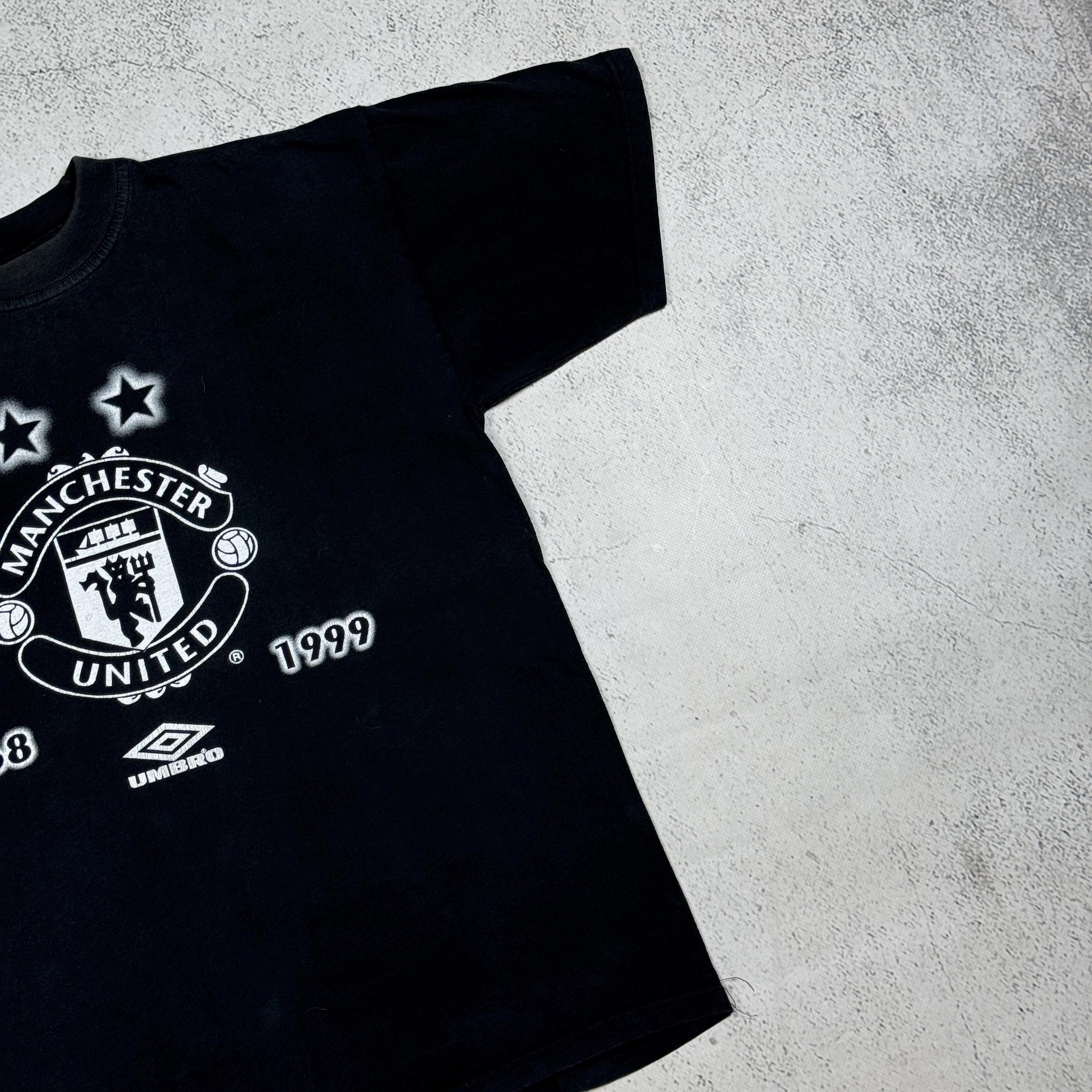 Vintage 1999 Manchester United Umbro Tee Shirt Size M Black - Etsy