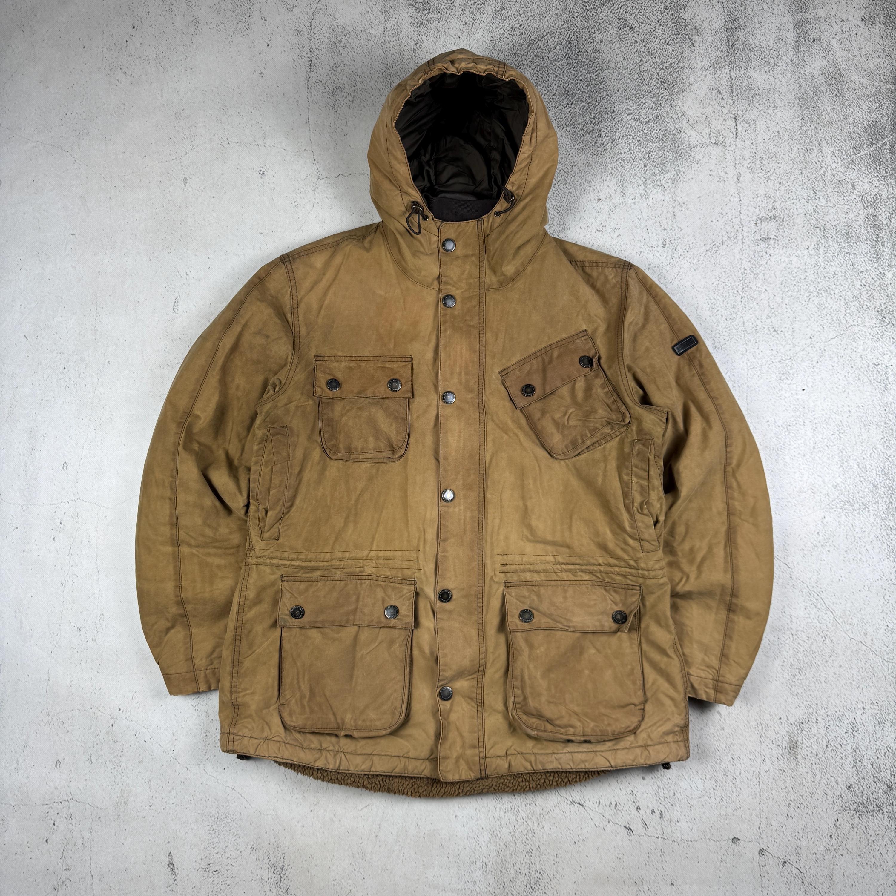 Vintage 90s Barbour International V Tech Wax Jacket Size L