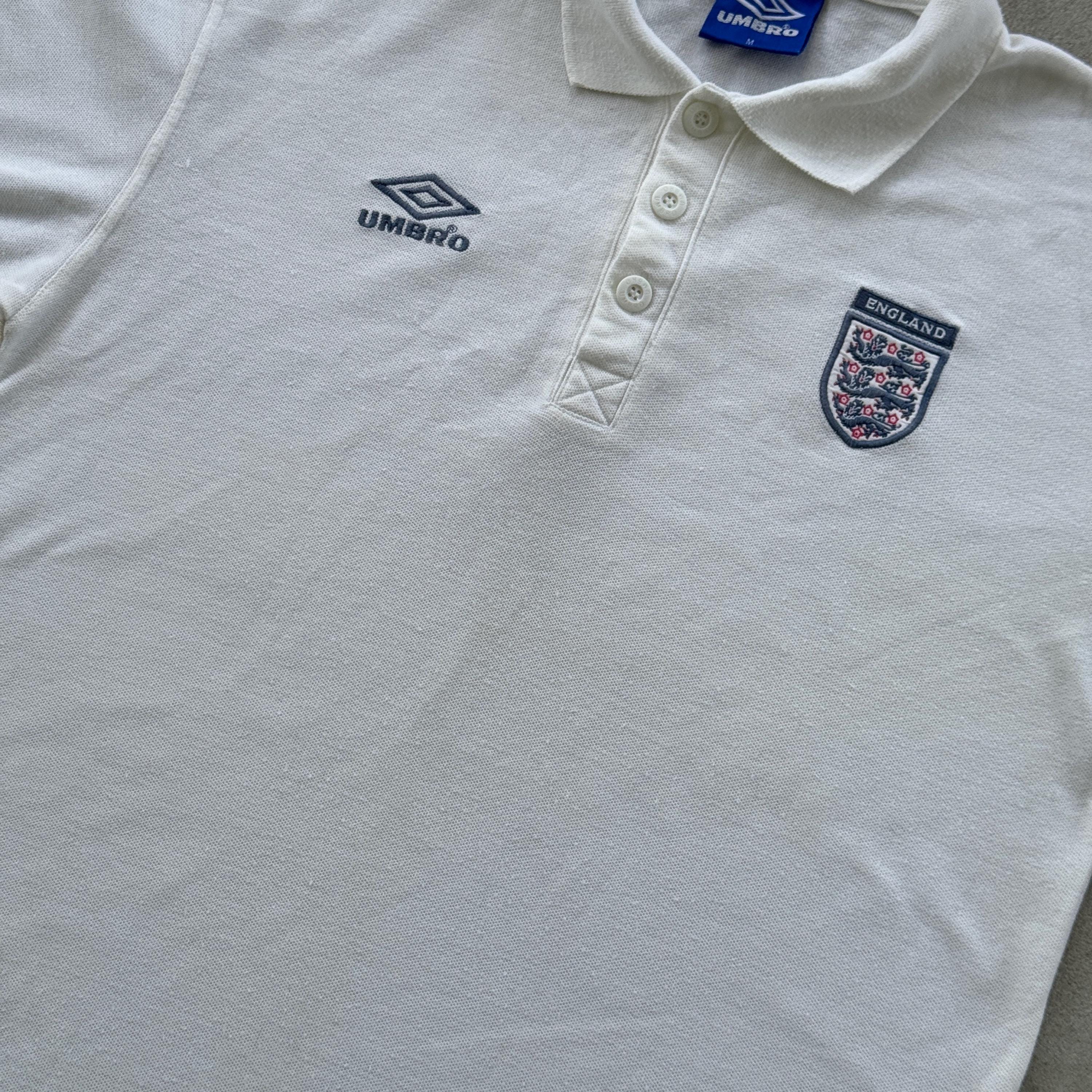 90年代ヴィンテージ アンブロ イングランド ポロTシャツ サイズM