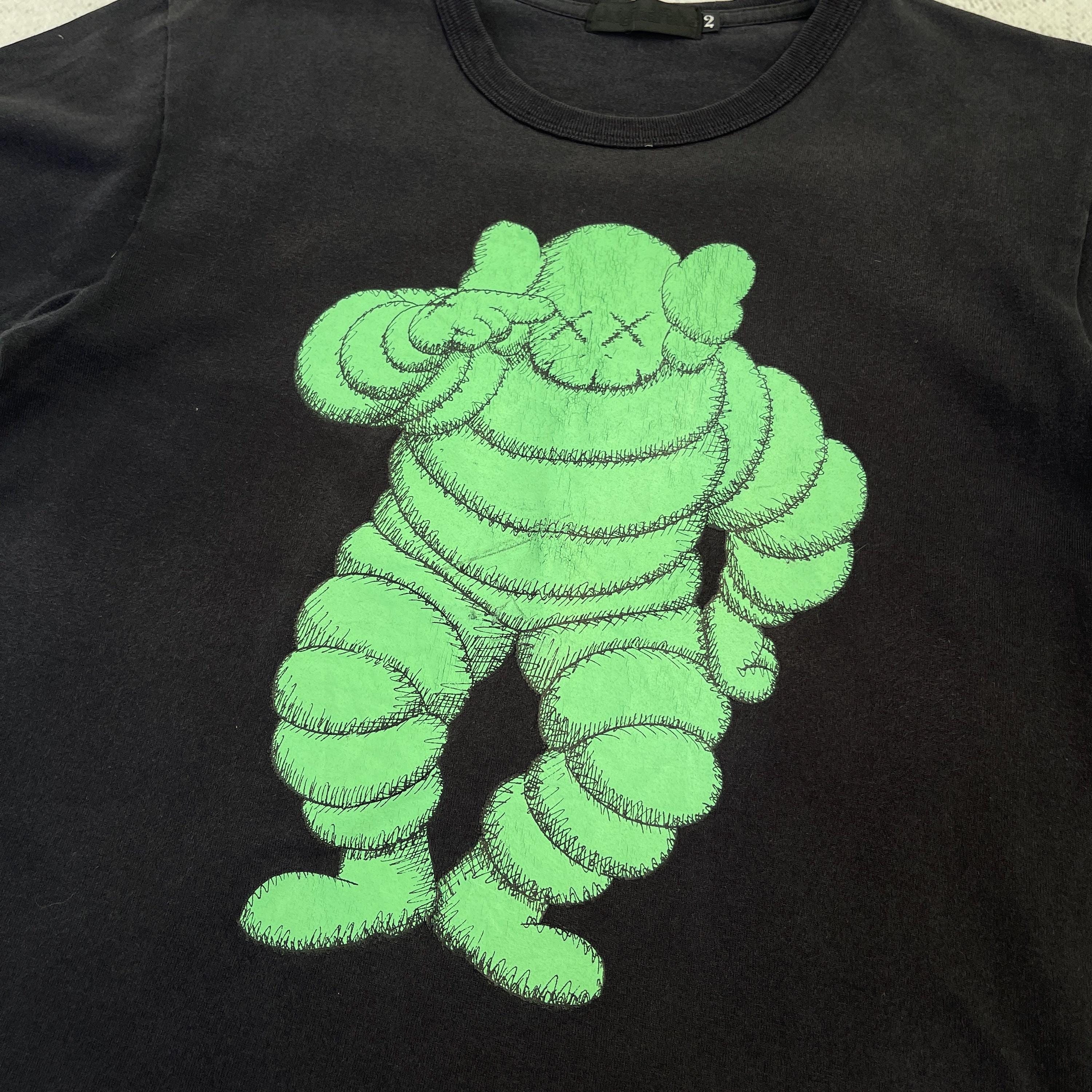 originalfake kaws 刺繍シャッツ Vintage 90s Kaws Originalfake Tee Shirt Size M Black - Etsy