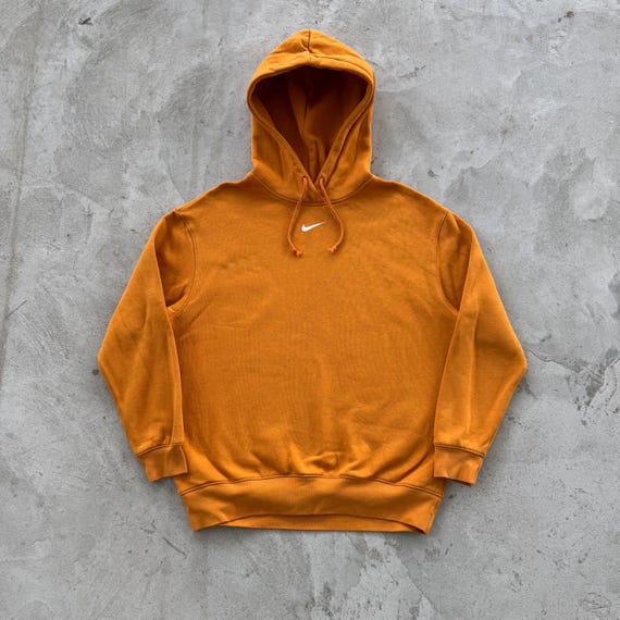 nike swoosh overhead hoodie orange