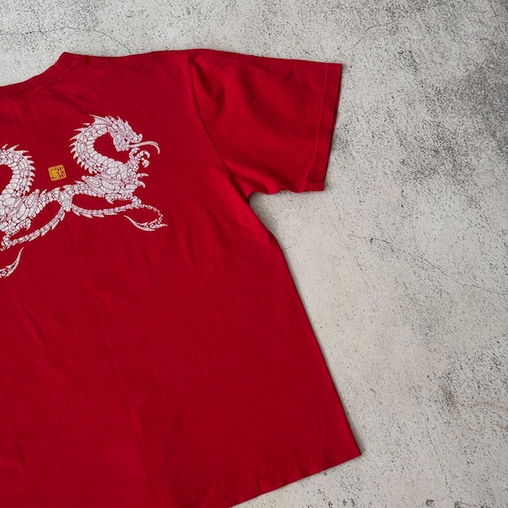 Vintage 90s Stussy Dragon Logo Graphic Size M Red - Etsy