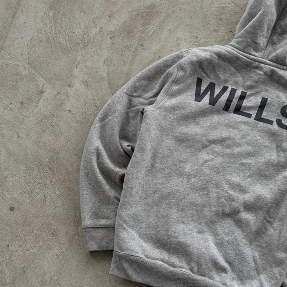 Sweat à Capuche Jack Wills Homme, Gris, Taille M – Fermeture Intégrale, Logo, En Coton (occasion Bon état)