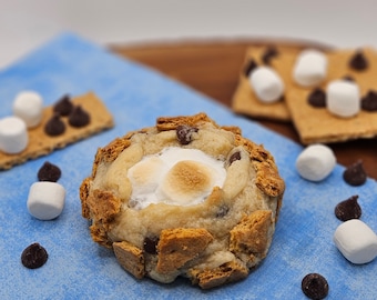 Gourmet S'mores Cookie, S’mores Cookies, S’mores, Gourmet cookies, Gifts for him and her, Comfort Gift for Women