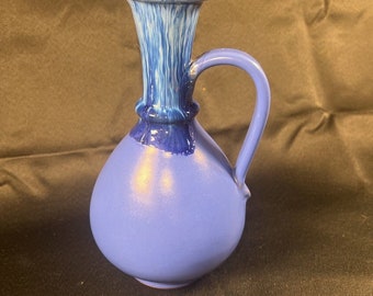 Vintage Hand Made Kostas Keramik Rhodes Greece Ceramic Pottery Glazed Art Vase