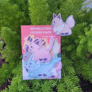 Walking EEVEELUTION Vinyl Sticker Pack!