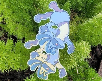 Lucario en glanzende Lucario-vinylstickers!