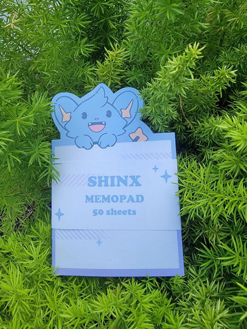 かわいいメモパッド！ピカピカのシンクス！ SHINX Memopad