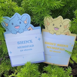 かわいいメモパッド！ピカピカのシンクス！ Both Memopads