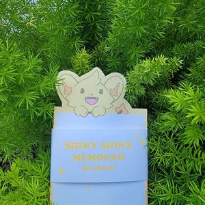 かわいいメモパッド！ピカピカのシンクス！ SHINY SHINX Memopad