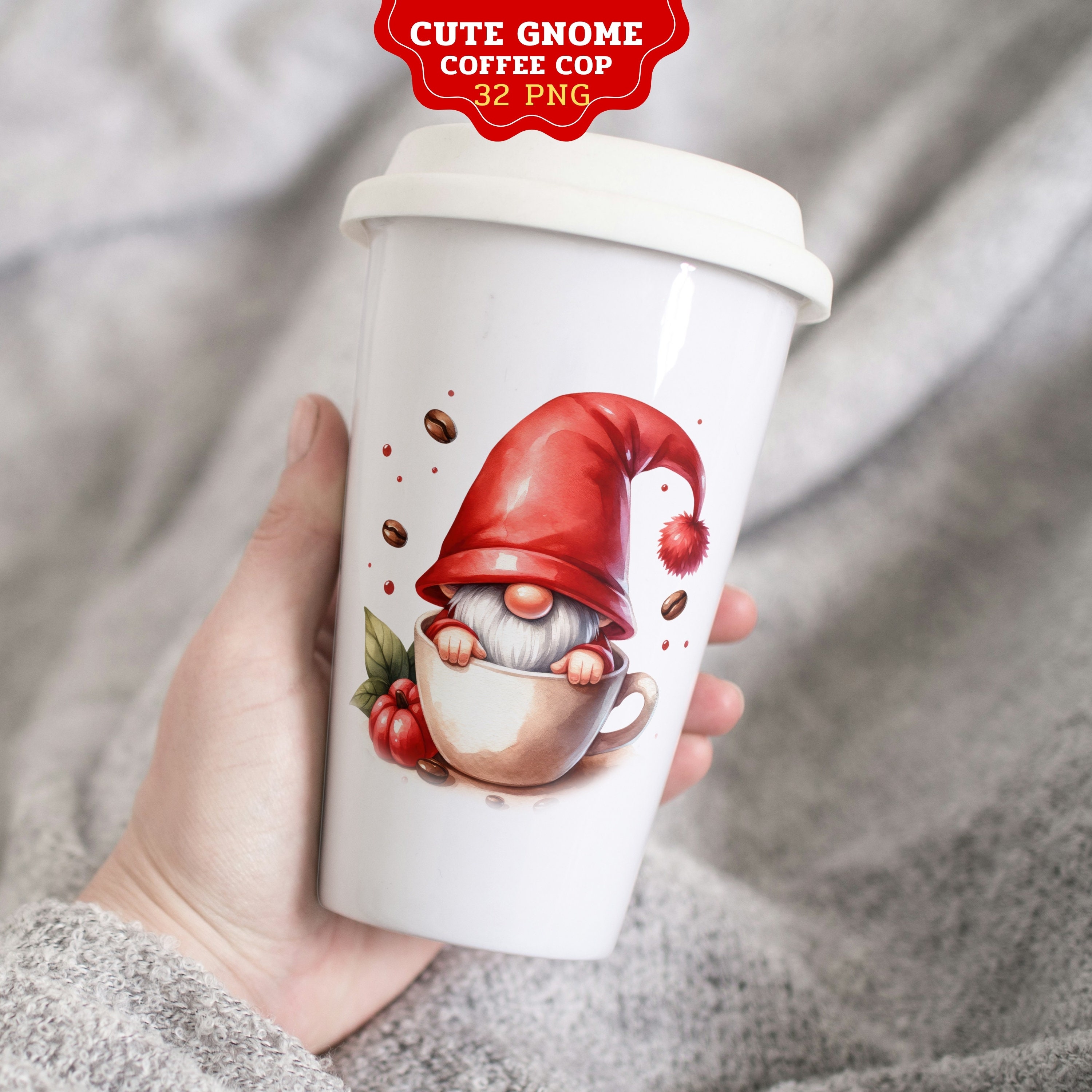 Personalized Lighthouse Gnome Coffee Mug - Custom Name Ceramic Mug 11oz Novelty Gift