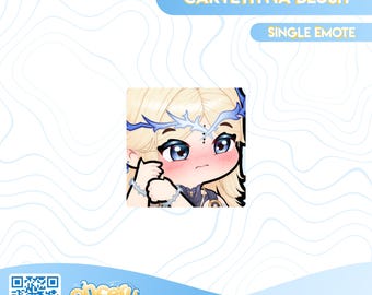 Cartethyia Blush Emote || 1 Static Emote for Twitch / Youtube / Discord || Wuthering Waves