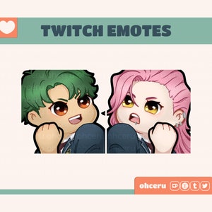 SK8 The Infinity Matchablossom Emote Set || 2 Static Emotes for Twitch / Youtube / Discord || Joe/Kojiro Nanjo || Cherry/Kaoru Sakurayashiki