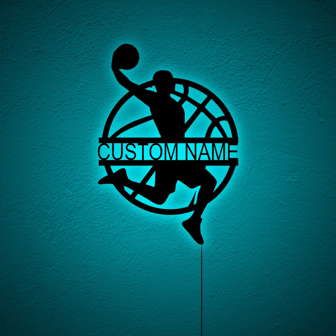 Personalized Basketball Wall Decor Basketball Wall Art Etsy
