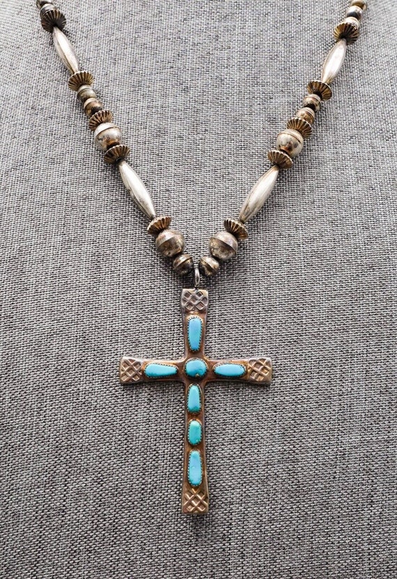 Horace Iule Signed Zuni Sterling Silver Turquoise 