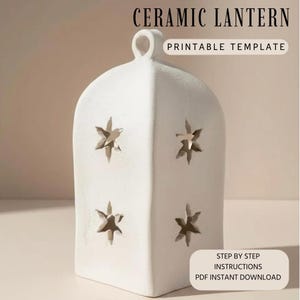 Sjabloon keramische lantaarn: pdf-patroon plaat bouwen