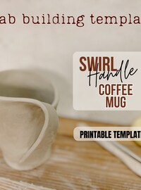 Vase Slab Building Template | Pottery Template | Ceramics Tools for Beginners | Clay Templates for Slab Building Tutorial | DIY Ceramics