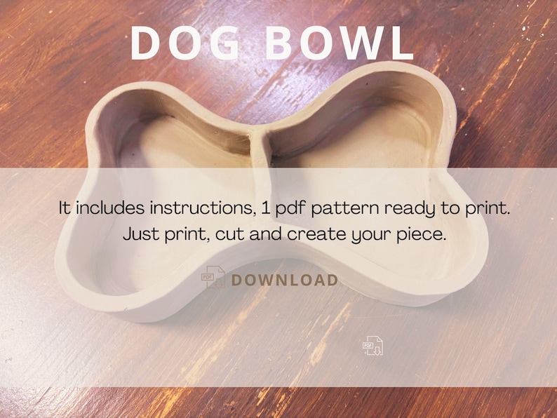 Dog Bowl Pattern Dog Bowl Pottery Template: Slab Building PDF Pattern - Etsy