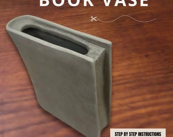 Book Vase Pottery Template: Slab Built DIY Pottery Tool (PDF Pattern)