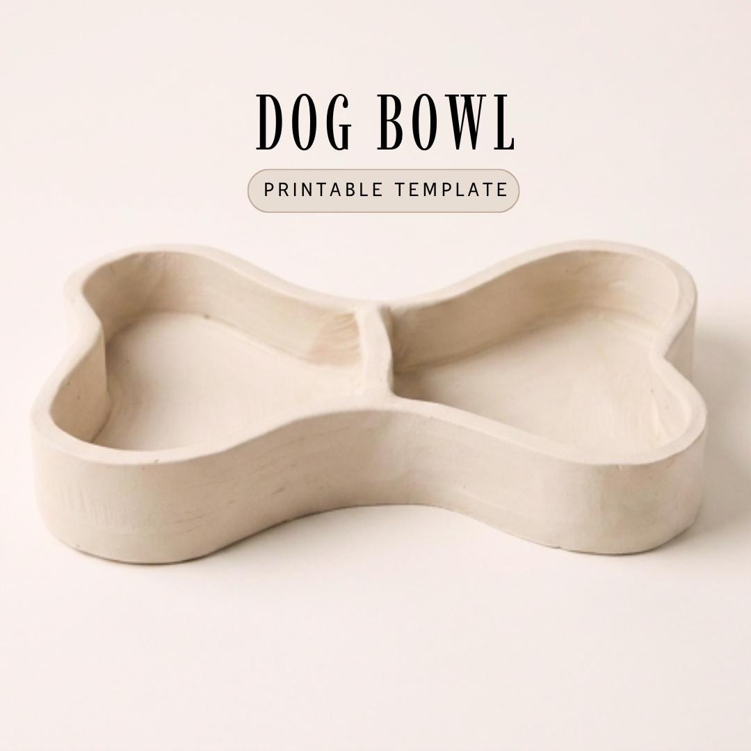 Dog Bowl Pattern Dog Bowl Pottery Template: Slab Building PDF Pattern - Etsy