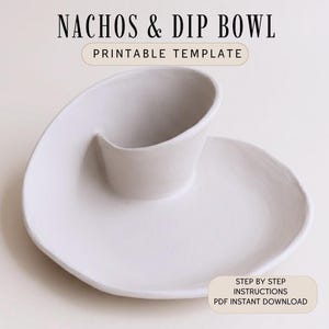 a white ceramic nacho bowl with a spiral design, placed on a plain white background.
