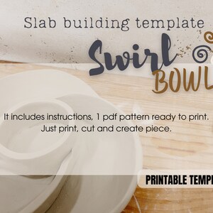 Pottery Salad Bowl Template: DIY Ceramic Slab Building (PDF Pattern) - Etsy