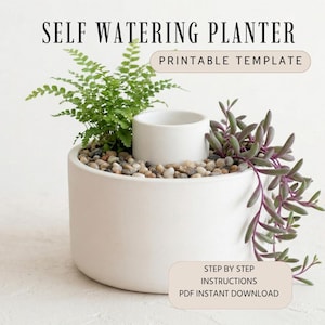 Sjabloon voor zelf watergevende planten: direct downloaden