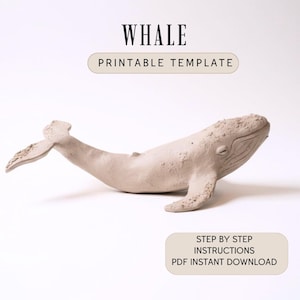 Whale Pottery Template: Slab Building PDF (Instant Download)