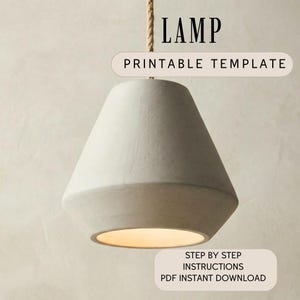 Lampa ceramiczna Szablon do ceramiki: artykuły gospodarstwa domowego DIY Budowa płyty (wzór PDF)